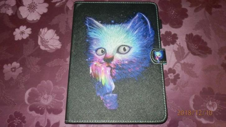 (22) -housse tablette noire -neuve -, Informatique & Logiciels, Housses pour tablettes, Neuf, Protection faces avant et arrière