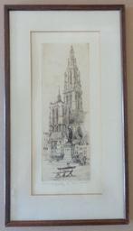 ROMAIN MALFLIET / 3 STUKS ANTWERPEN / ZW-W ETS / 52x29cm KAD, Antiek en Kunst, Ophalen of Verzenden