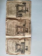 Zeer oude folders Singer naaimachines, Verzamelen, Ophalen of Verzenden