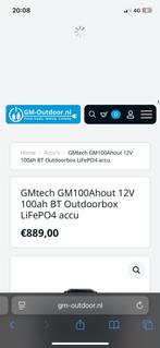 LifePo4 accu 12 v 100 ah, Watersport en Boten, Hengelsport | Algemeen, Ophalen, Nieuw
