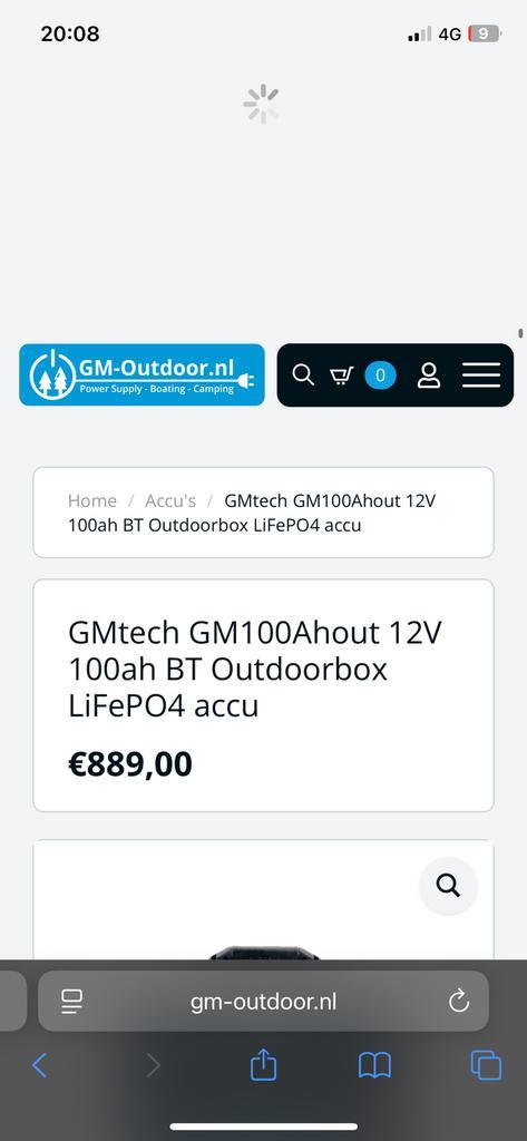 LifePo4 accu 12 v 100 ah, Watersport en Boten, Hengelsport | Algemeen, Nieuw, Ophalen