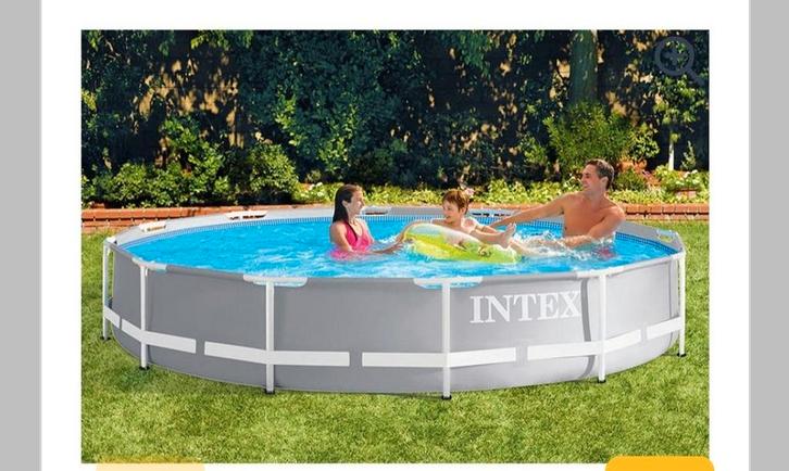 Zwembad met ale toebehoren in koffer, Tuin en Terras, Zwembad-toebehoren, Zo goed als nieuw, Filter, Ophalen