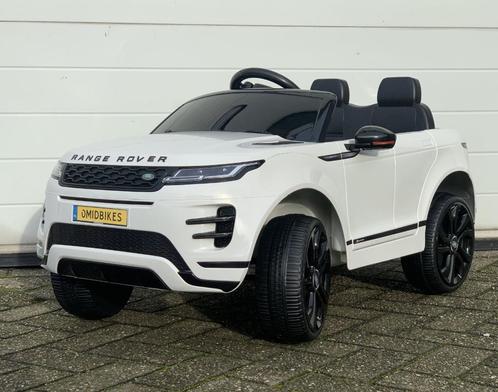 Range Rover Evoque 12v wit bluetooth Rc / Leder zitje/ EVA, Kinderen en Baby's, Speelgoed | Buiten | Accuvoertuigen, Nieuw, Ophalen of Verzenden