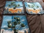 3 housses pour coussin Atomium, Huis en Inrichting, Woonaccessoires | Kussens, Ophalen, Zo goed als nieuw