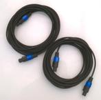 Luidsprekersnoeren 2x7,5m budget versie, Enlèvement ou Envoi, Comme neuf, Haut-parleur ou Amplificateur