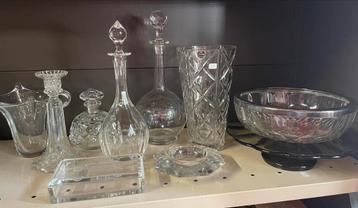 Antiek/Art Deco Val saint Lambert lot beschikbaar voor biedingen