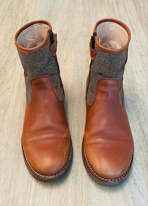 Leren laarzen maat 35, Kinderen en Baby's, Kinderkleding | Schoenen en Sokken, Zo goed als nieuw, Laarzen, Jongen of Meisje, Ophalen of Verzenden