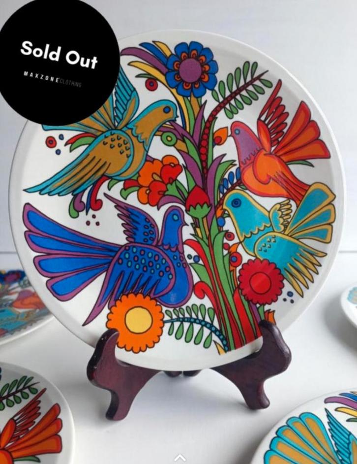 Boch Acapulco vintage dessertbord, Antiek en Kunst, Antiek | Keramiek en Aardewerk, Ophalen of Verzenden