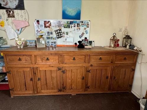Volledige Mexicaanse massief grenen eetkamer, Huis en Inrichting, Complete eetkamers, Gebruikt, 4 tot 6 stoelen, Ophalen
