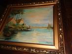 *Belle peinture ancienne signée (19e siècle)avec beau cadre., Antiquités & Art, Art | Peinture | Classique, Enlèvement ou Envoi