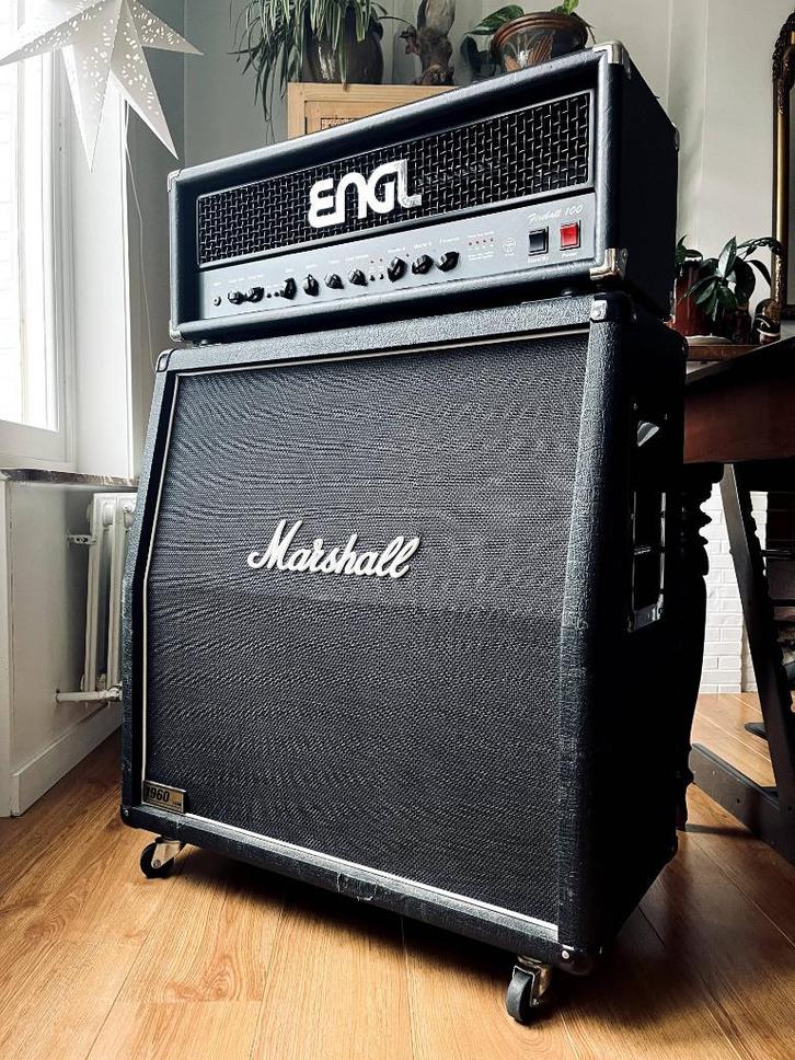 ENGL Fireball 100 + Marshall 1960 Lead 4x12 Cabinet, Muziek en Instrumenten, Versterkers | Bas en Gitaar, Zo goed als nieuw, Gitaar