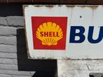 Ancien panneau d'affichage en émail SHELL, Enlèvement ou Envoi