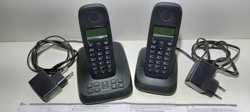 Draadloze telefoon (set van 2), Télécoms, Téléphones fixes | Combinés & sans fil, Comme neuf, 2 combinés, Enlèvement ou Envoi