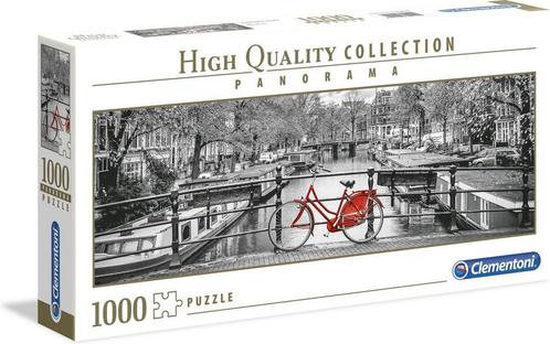 Puzzel Clementoni “Amsterdam Bicycle” - 1000 pcs, Hobby en Vrije tijd, Denksport en Puzzels, Zo goed als nieuw, Ophalen of Verzenden