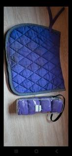 Ensemble mixte cheval tapis + 4 bandes, Animaux & Accessoires, Enlèvement, Utilisé