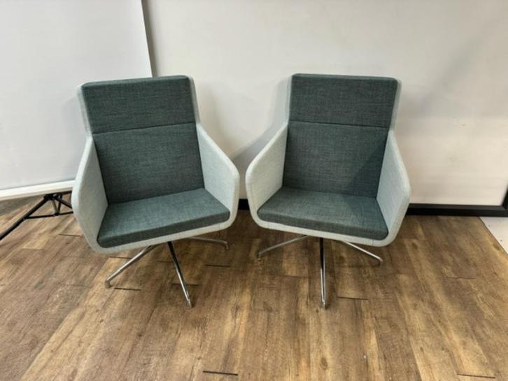 Design lounge stoelen Conceptual, Huis en Inrichting, Zitzakken, Grijs, Ophalen of Verzenden