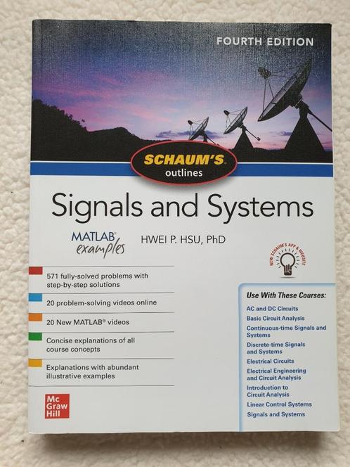 Signals and Systems, Livres, Livres d'étude & Cours, Comme neuf, Enseignement supérieur, Enlèvement ou Envoi