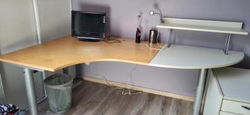 Bureau  à angle,chaise de bureau et caisson, Enlèvement, Utilisé, Bureau