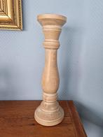 Bougeoir en bois blanc vintage, Comme neuf, 25 à 50 cm, Bois, Chandelier