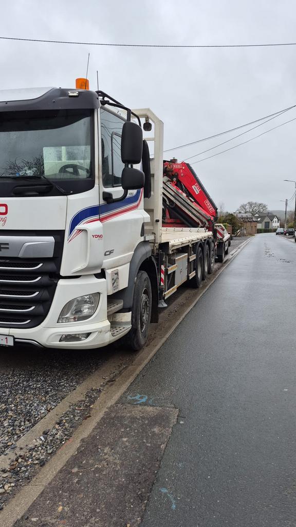 DAF CF 530 8x4 – FASSI F545 (54 ton/m) – ATS Dolly – 2020, Auto's, Vrachtwagens, Bedrijf, 4x4, ABS, Achteruitrijcamera, Alarm