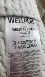 Hoofdkussen Wellpur Memory Foam, Ophalen, Eenpersoons, Wit, Zo goed als nieuw