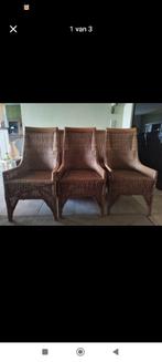 Stoelen, Huis en Inrichting, Stoelen, Ophalen, Bruin, Riet of Rotan, Zo goed als nieuw