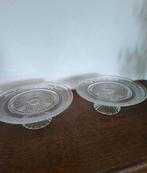 Plateau en verre sur pied - 25cm de diamètre, Ophalen, Zo goed als nieuw