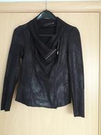 Zwart jasje Zara in lederlook maat XS, Maat 34 (XS) of kleiner, Ophalen of Verzenden, Zo goed als nieuw, Zwart