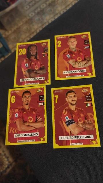 4 Stickers / Panini / AS Roma / 2023-2024 beschikbaar voor biedingen