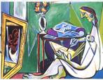 Picasso 'Woman Drawing Before a Mirror’ (33 x 29 cm), Antiek en Kunst, Kunst | Litho's en Zeefdrukken, Ophalen of Verzenden