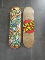 2 decks Santa Cruz maat 8.375, Sport en Fitness, Skateboarden, Ophalen of Verzenden, Zo goed als nieuw, Skateboard