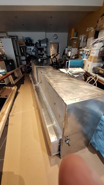 Inox Horeca Afzuigkap (zonder motor en buizen) - Dringend af, Enlèvement, Utilisé, Mobilier