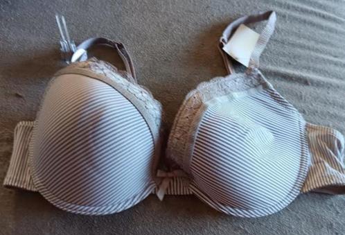 Soutien gorge beige/brun ligné 100C NEUF, Kleding | Dames, Ondergoed en Lingerie, BH, Grijs, Ophalen of Verzenden