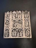 Replica triptiek godsdienstige taferelen, Antiek en Kunst, Ophalen of Verzenden