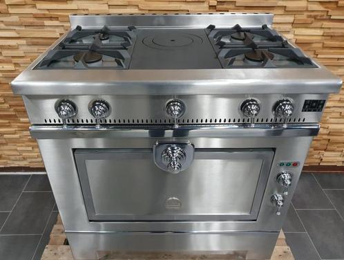🔥Luxe La Cornue GRAND MAMAN 90cm RVS Coupe de Fue, Elektronische apparatuur, Fornuizen, Zo goed als nieuw, Vrijstaand, Gas, 5 kookzones of meer