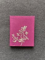 Porte-cartes couleur rose/mauve avec motif floral, Ophalen of Verzenden, Nieuw, Roze