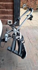 Fietsdrager euroway 945, kantelbaar, ook voor e bikes, 2 fietsen, Trekhaakdrager, Brede banden, Zo goed als nieuw