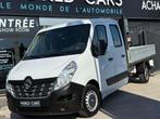 Renault Master 2.3dCi TVAC*BTWIN DOUBLE CAB 7PLACES BENNE GA, Auto's, 186 g/km, Stof, Gebruikt, 4 cilinders
