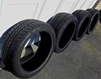 4 très bons pneus hiver 225/45-18 avec 6 - 6,5 mm, Band(en), Gebruikt, 225 mm, Winterbanden