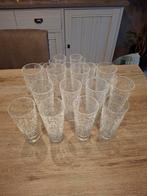 Set crackle glazen / kraakglas – vintage look, Ophalen, Zo goed als nieuw