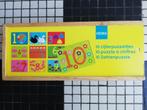 10 Houten puzzels - cijfers, Kinderen en Baby's, Ophalen of Verzenden, Zo goed als nieuw, Puzzelen