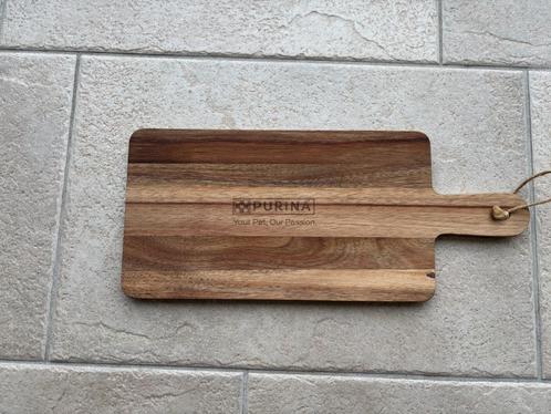 Purina serveerplank borrelplank snijplank hout snackplank, Huis en Inrichting, Keuken | Servies, Nieuw, Overige typen, Overige materialen
