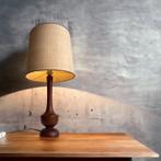 Vintage houten tafellamp / verlichting, Ophalen of Verzenden
