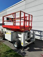 Genie 8 meter schaarlift met steunpoten, Ophalen