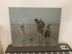 Schilderij “ Kindjes aan zee”, Huis en Inrichting, Woonaccessoires | Schilderijen, Tekeningen en Foto's, Ophalen, Zo goed als nieuw