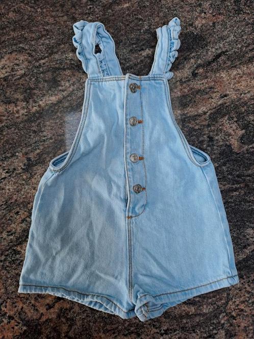 Mt 80 Zomer jeanssalopette, Kinderen en Baby's, Babykleding | Maat 80, Zo goed als nieuw, Meisje, Broekje, Ophalen of Verzenden