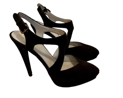 FRIDA open schoenen - 37, Kleding | Dames, Schoenen, Zo goed als nieuw, Sandalen of Muiltjes, Zwart, Verzenden