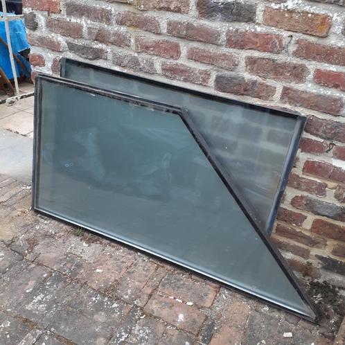 8 Ruiten: Dubbel glas zie afmetingen., Doe-het-zelf en Bouw, Glas en Ramen, Gebruikt, Glasplaat, Dubbelglas, Ophalen