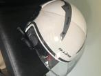 Witte helm met zonneklep S-line, Fietsen en Brommers, Brommerhelmen, Ophalen, Gebruikt, Small, S-line