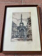 eau forte signe Nicolas Pitot Le perron, Enlèvement ou Envoi